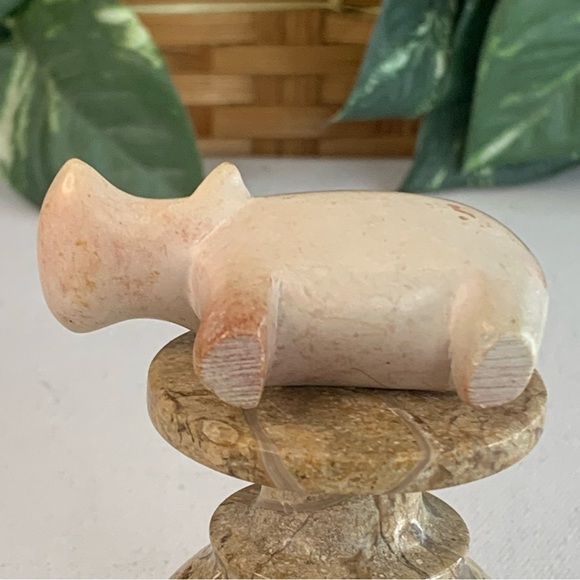 Kisii Soapstone Hand Carved HIPPO Figurine Stone Carving Mini Animal Figure 2.4” - Picture 12 of 14